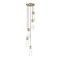 Z-Lite Alton Chandelier, 5-Light, 12 In.W x 14.25 In.H, Modern Gold/Clear+Frosted 824P-5R-MGLD - alternate 1